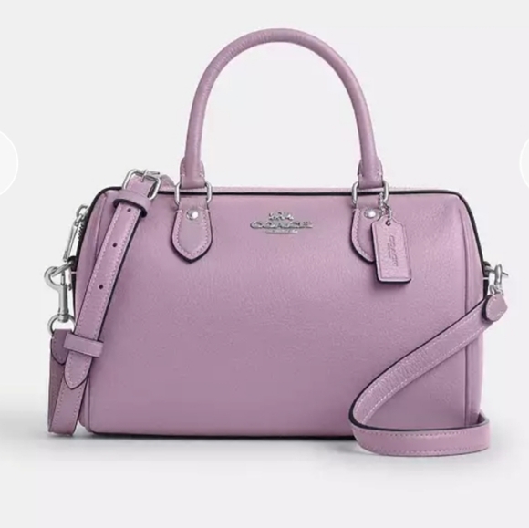 Coach Rowan Satchel Bag - Soft Purple